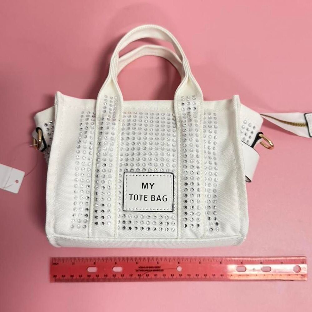 NWT Mini Tote Rhinestone Crossbody Bag